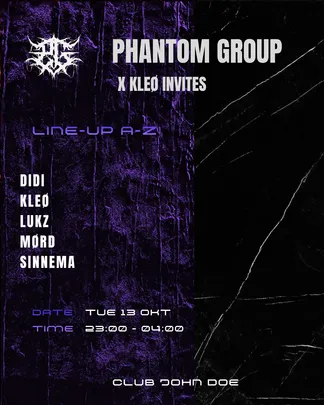 [PHANTOM GROUP] KLUBNACHT w KLEO