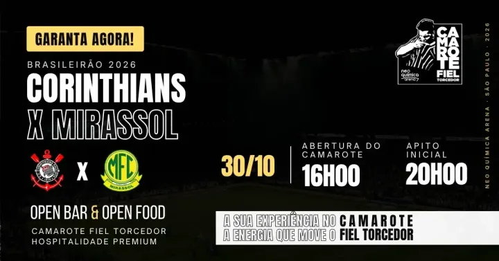 Exclusivo Fiel Torcedor Corinthians x Mirassol