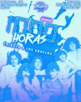 Los Abuelos de La Nada x 1000 Horas en Whiskey Bar