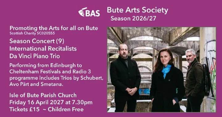 BUTE ARTS SOCIETY: Winter SEASON Concert (9) International Recitalists