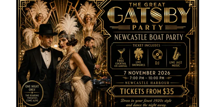 The Great Gatsby Party | Live Jazz and Showgirls | Newcastle Harbour
