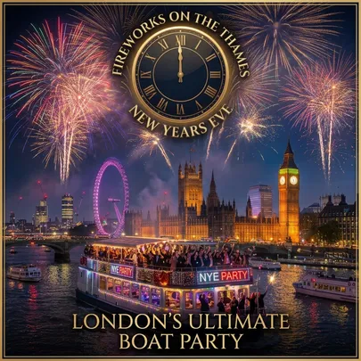 Fireworks on the Thames 2026/27 - The ultimate New Years Eve Boat party - selling out
