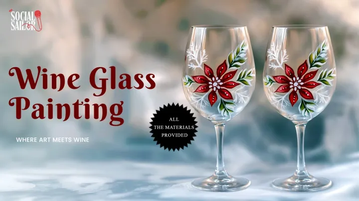 Wine Glass Painting - Mumbai