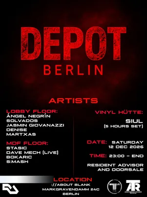 Amsterdam Techno Records and DEPOT BERLIN [Amsterdam & Berlin]