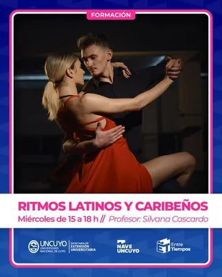 TALLERES NAVE UNCUYO 2026 RITMOS LATINOS Y CARIBEÑOS Profesor Silvana Cascardo