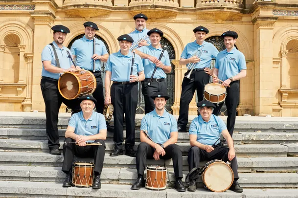 Concierto de la banda municipal de txistularis de San Sebastián