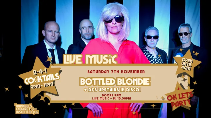 Live Music: BOTTLED BLONDIE // Annabel’s Cabaret & Discotheque