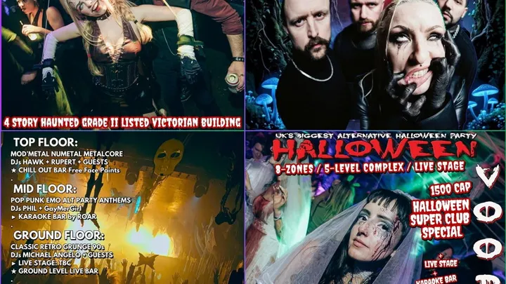 VOODOO HALLOWEEN BALL 2026: SUPERCLUB - 8-Zone / 5-Level Event + Live Stage