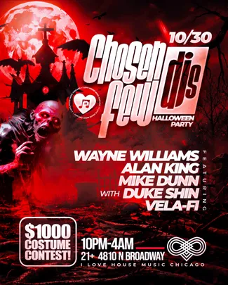 A Chosen Few DJs House Music Halloween w $1,000 Costume Contests