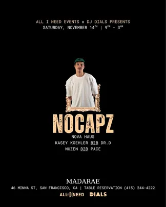 Nocapz (Hot Creations,) at MadaRae