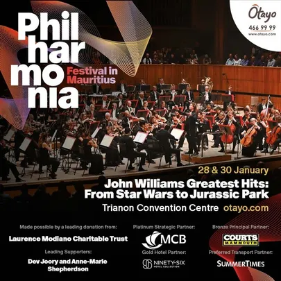 Philharmonia Festival in Mauritius – Best of John Williams 1: 28 Jan – 20h