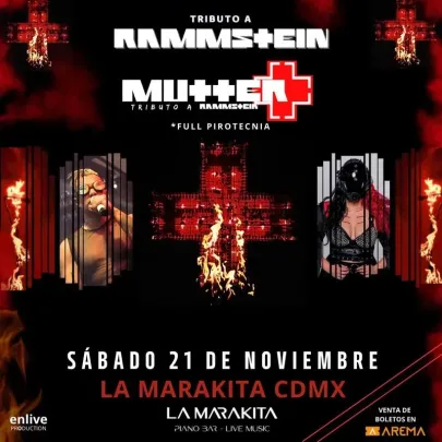 Mutter tributo a Rammstein en CDMX
