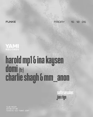 Yami Records: Domi, Ina Kaysen & Harold mp1, Charlie Shagh & mm_anon
