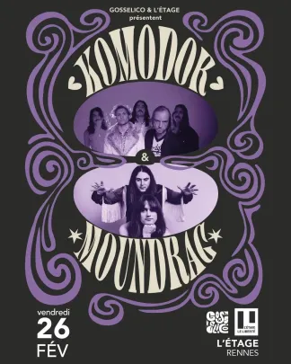Komodor + Moundrag à L'Étage, Rennes