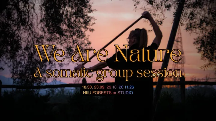 "we are nature" (outdoor) group sessions