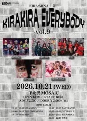 KIRA:MINA主催 "KIRAKIRA Everybody"~vol.9~