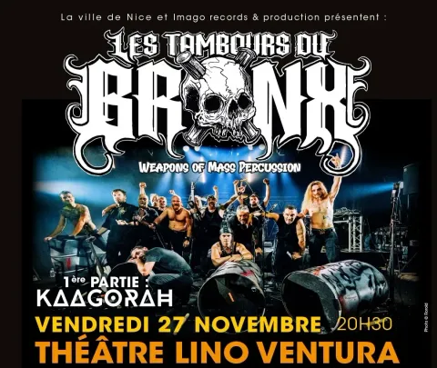 Les Tambours du Bronx / 27 nov / Théâtre Lino Ventura Nice