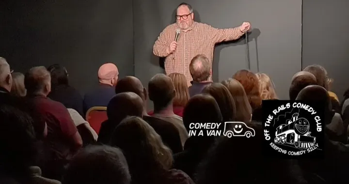 Off The Rails Comedy Club, Saddleworth Justin Moorhouse WIP 4pm