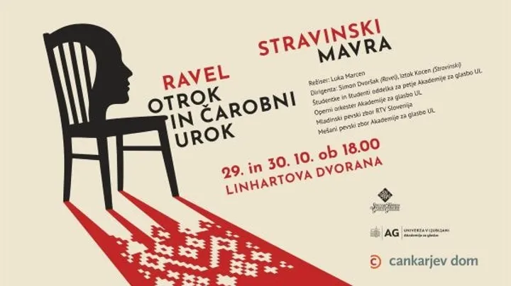 Akademija za glasbo - SKGG: I. Stravinski - Mavra in M. Ravel: Otrok in čarobni urok