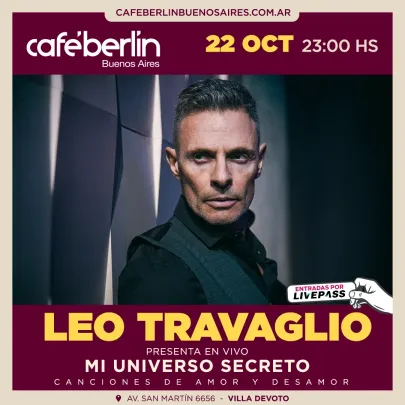 Leo Travaglio en Café Berlín