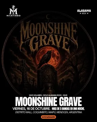 MOONSHINE GRAVE en ALABAMA BEER Ciclo Alabama Rock