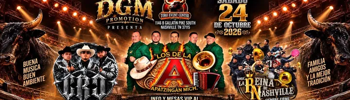 LOS DE LA A, BANDA LA REINA DE NASHVILLE & MÁS