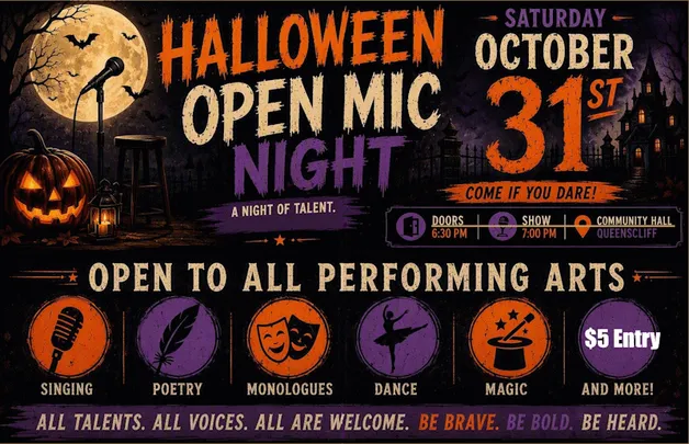Halloween Open Mic Night