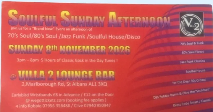 Soulful Sunday Afternoon