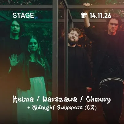 Heima + Midnight Swimmers (CZ) |  Warszawa | Chmury | 14.11