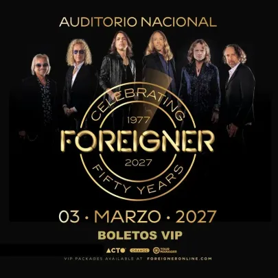 Foreigner Paquetes Vip - Auditorio Nacional