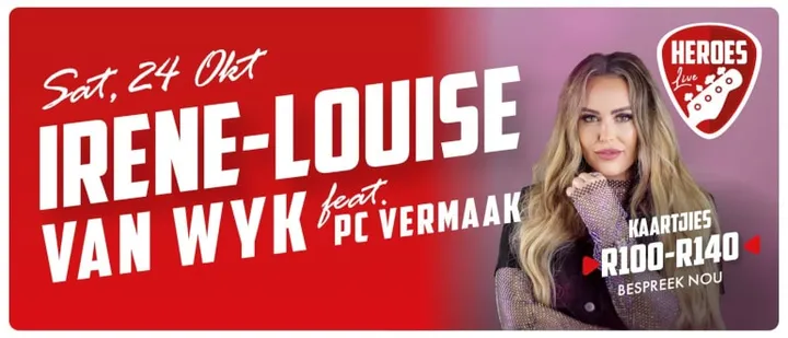Irene-Louise Van Wyk feat. PC Vermaak | Heroes Live