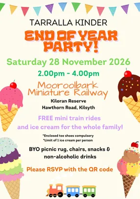 Tarralla Kindergarten 2026 END OF YEAR PARTY!
