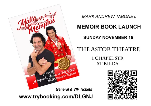 Mark Andrew Tabone - MEMOIR BOOK LAUNCH MELBOURNE