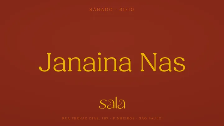 Sala recebe Janaina Nas