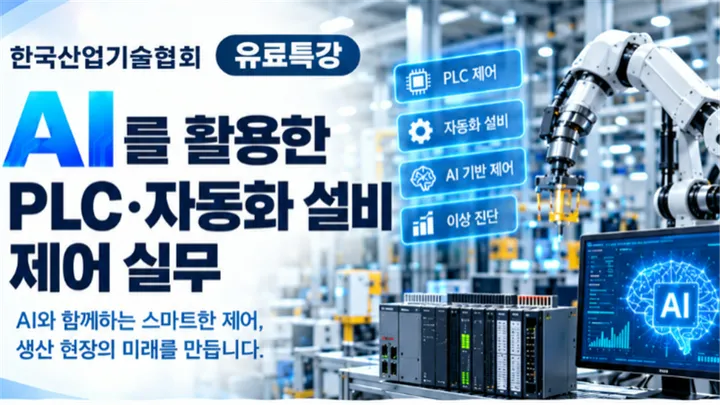 [한국산업기술협회/유료특강] AI를 활용한 PLC·자동화 설비 제어 실무