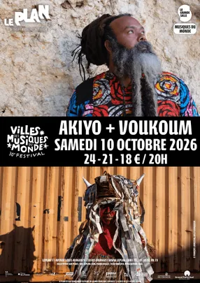 FESTIVAL VILLES DES MUSIQUES DU MONDE : AKIYO + VOUKOUM