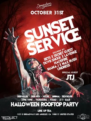 SUNSET SERVICE HALLOWEEN ROOFTOP PARTY