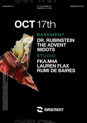 Dr. Rubinstein / The Advent / 98dots / fka.m4a / Lauren Flax / Rumi de Baires