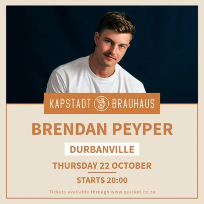 Brendan Peyper live by Kapstadt Brauhaus Durbanville