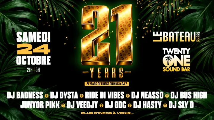 Twenty One Sound Bar // 21 Bday Edition