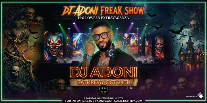 DJ ADONI FREAK SHOW AT STEREO GARDEN HALLOWEEN PARTY 2026
