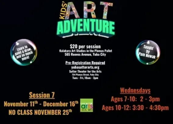Art Adventure - Session 8- Ages 7-10 - Wednesdays