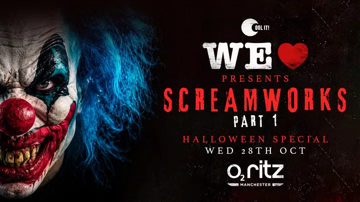 WE LOVE ❤️ WEDNESDAYS presents SCREAMWORKS PART 1 💀🩸 HALLOWEEN SPECIAL 🎃🧟 - Manchester's Biggest Student Night!