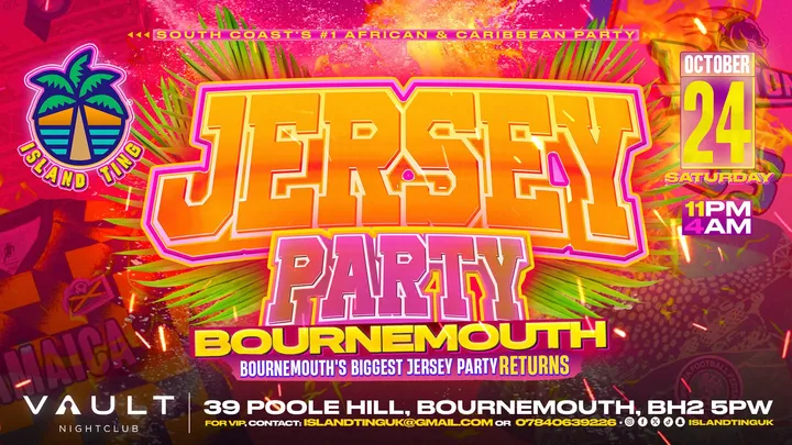 Jersey Party Bournemouth 🌴 (Island Ting) 🎽🏀⚽