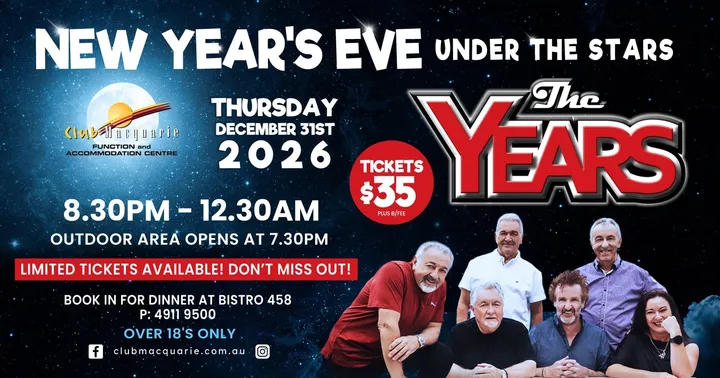 New Years Eve Under the Stars with THE YEARS