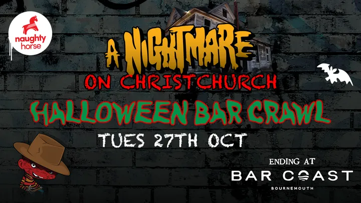 HALLOWEEN BAR CRAWL: A Nightmare On Christchurch Road!🕷️🩸 [FINAL £3 TICKETS]