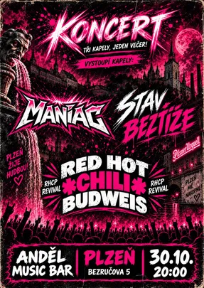 MANIAC @ RED HOT CHILI BUDWEIS (RHCP REVIVAL) @ STAV BEZTÍŽE