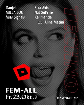 Fem-All / RAW Techno [ free entry for women until 1 AM ]