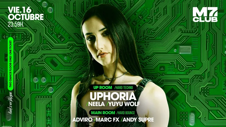 M7 presenta: uphoria, Neela, Yuyu Wolf, Adviro, Marc Fx, Andy Supre