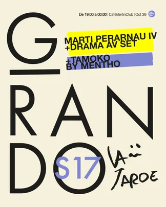 Girando la Tarde · MARTÍ PERARNAU IV + DRAMA AV SET + Tamoko by Mentho